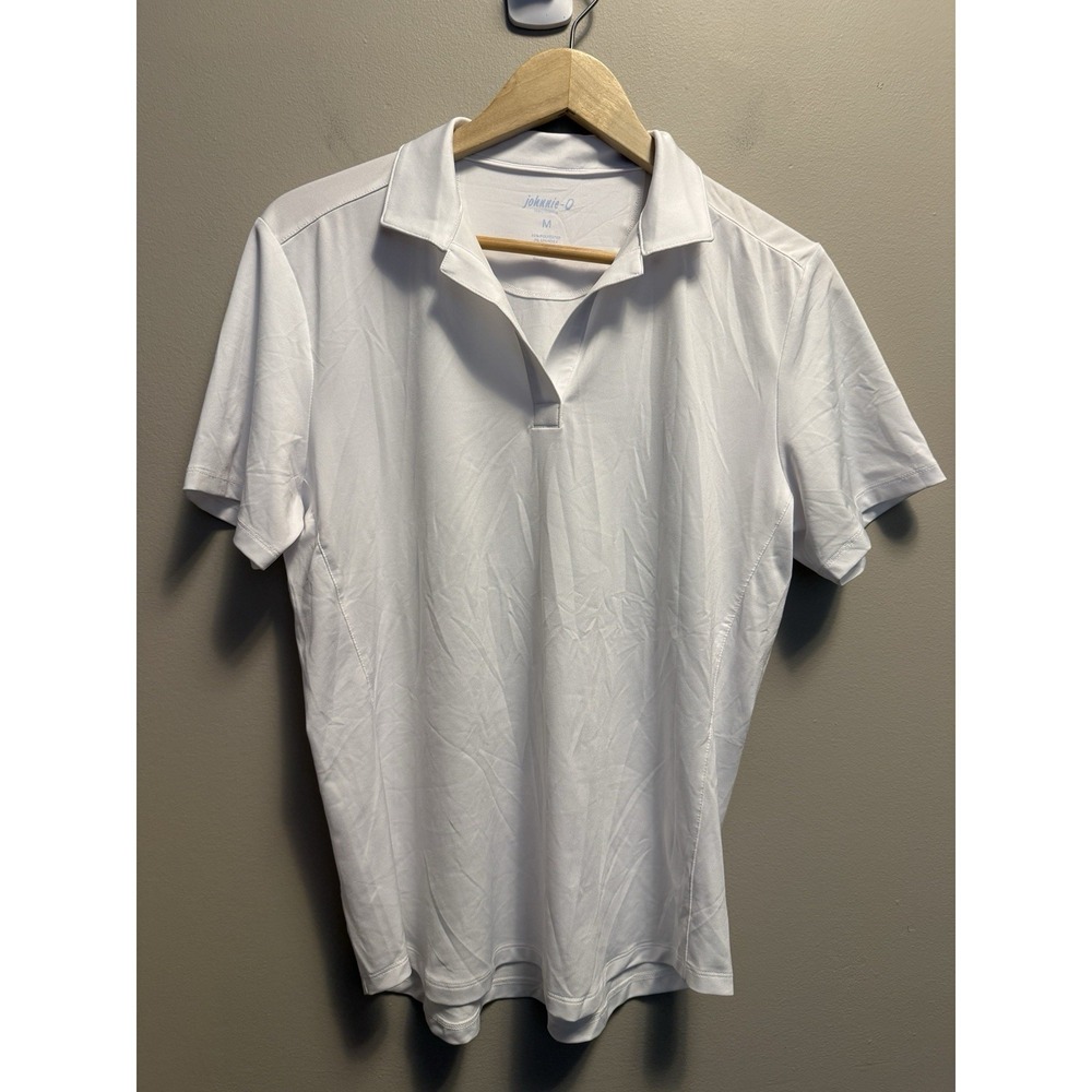 johnnie-O Sadie Performance Jersey Polo White Women's‎ Size Medium Golf